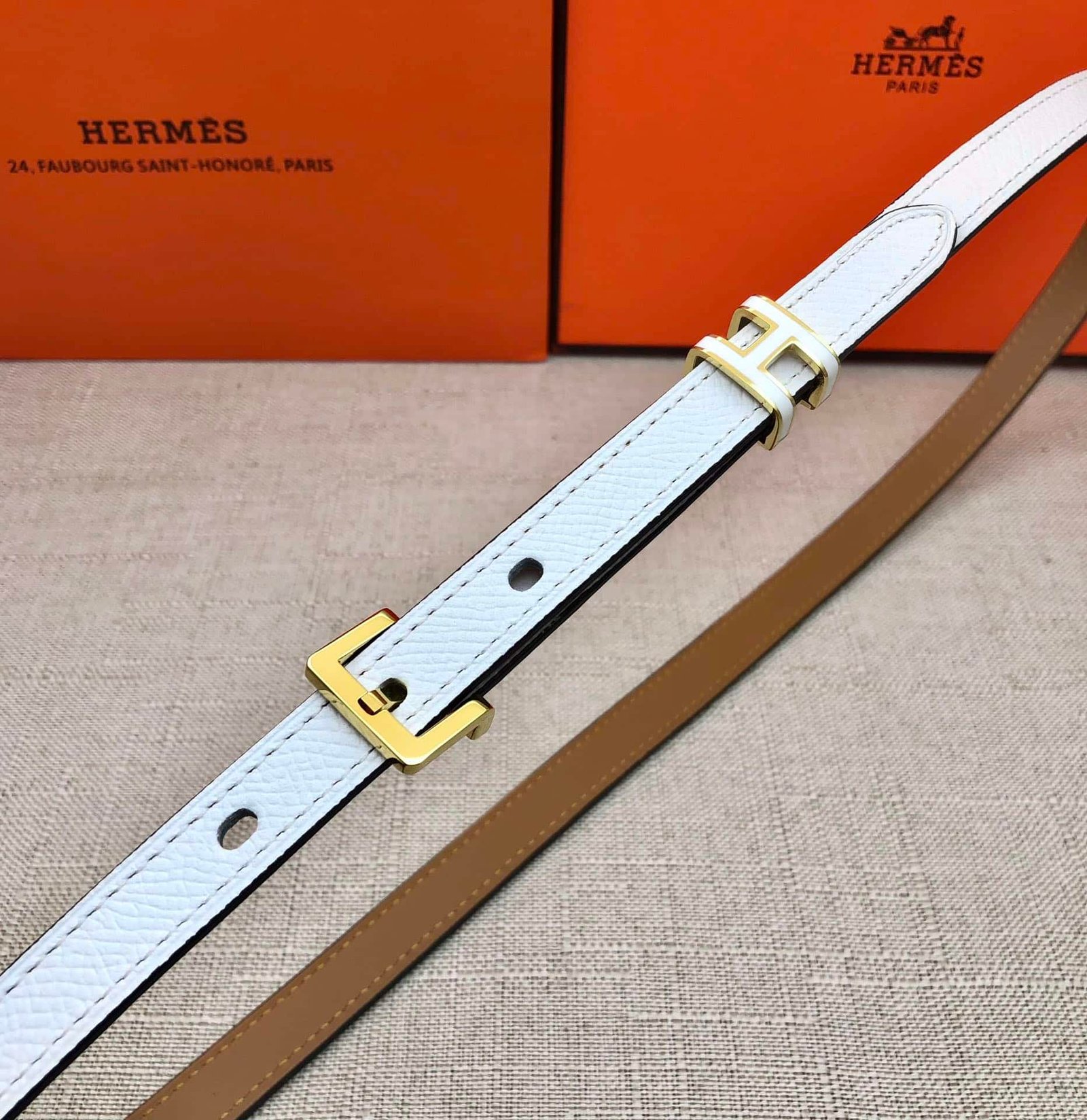 H**me5 Pop H 15 Belt White 15Mm H081087Cd10085