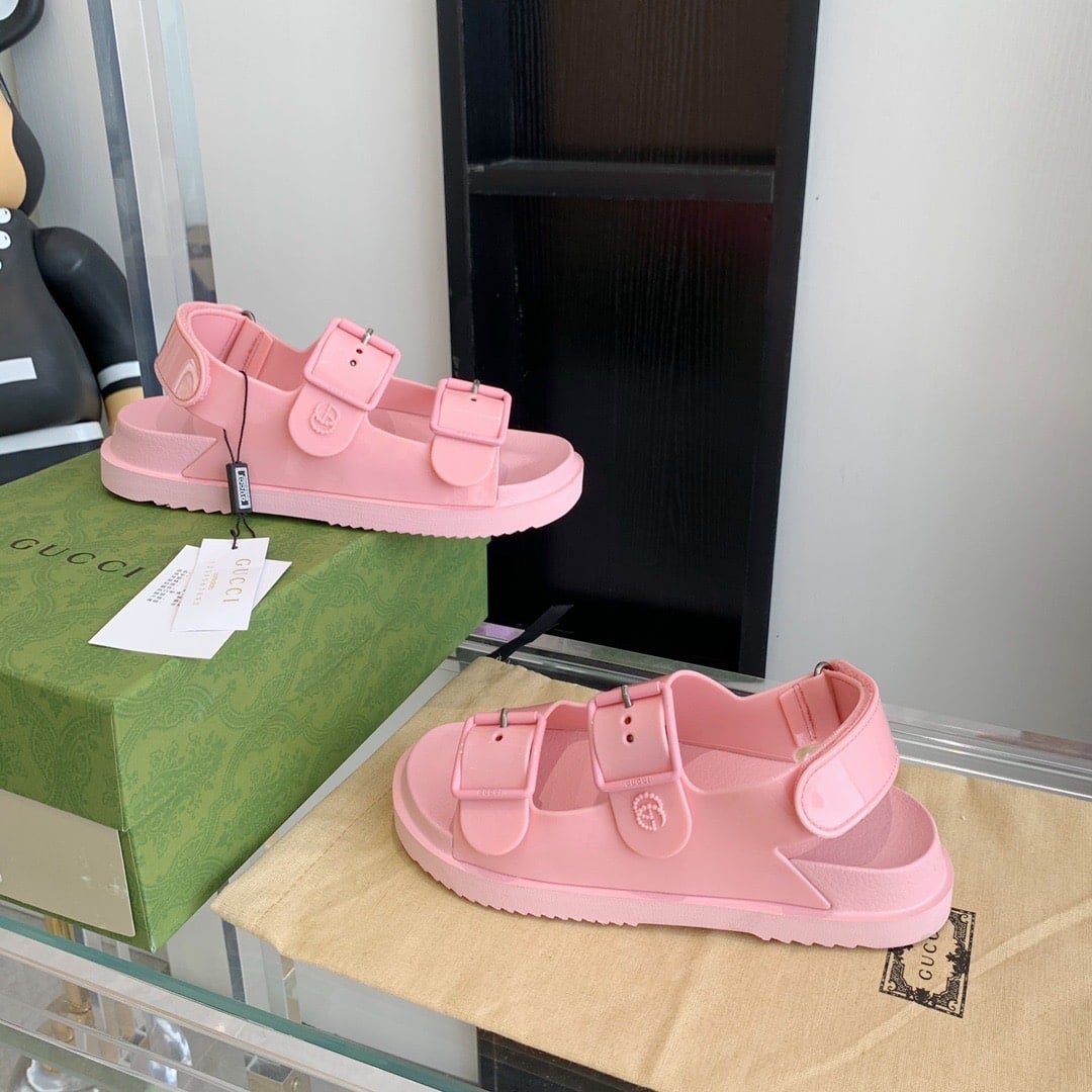 Gvc*1 Women’S Sandal With Mini Double G Pastel Pink 660243 J8700 5815
