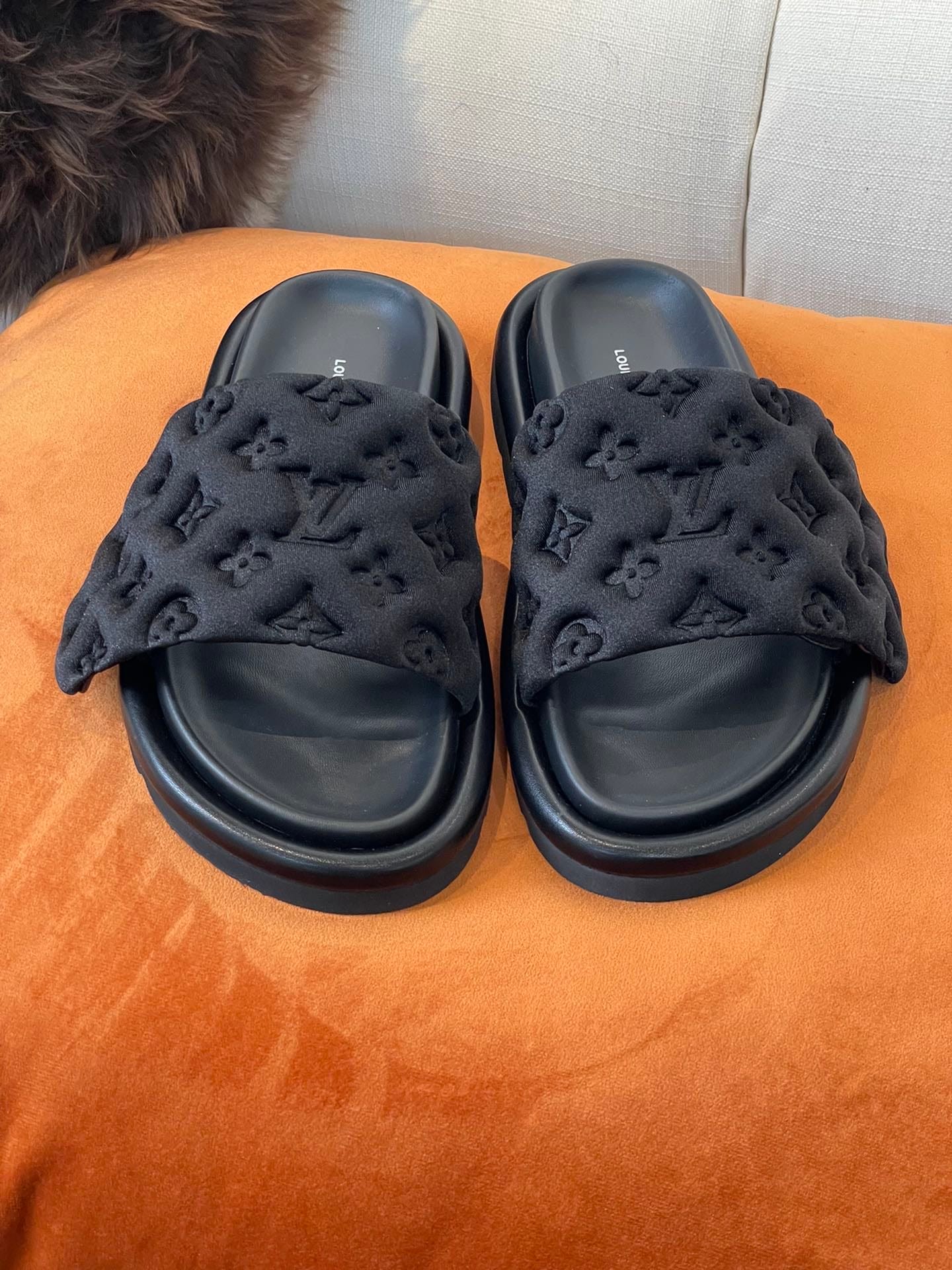 L0vis Vvtt0n Pool Pillow Comfort Mule Black 1Aa1Eh