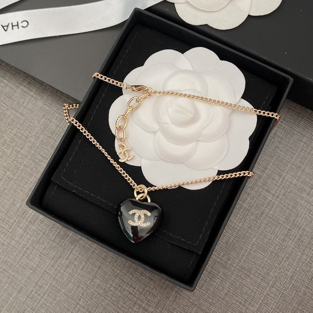 Ch**el And Gold Metal Necklace Ab9463 B09327 Nk812