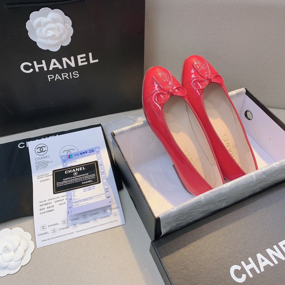 Ch**el Red Women’S Ballerinas