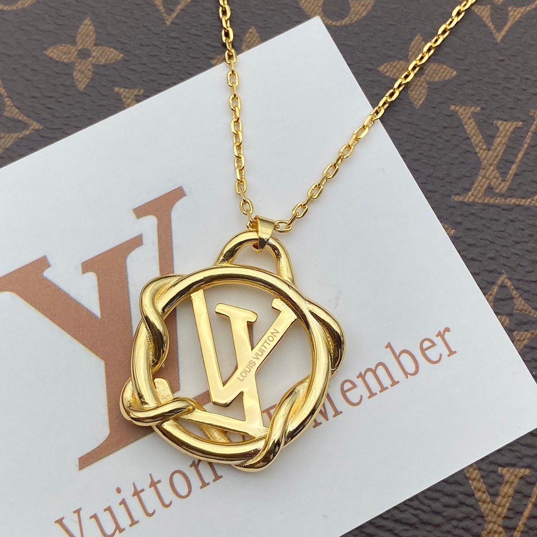 L0vis Vvtt0n Garden L0vise Gold Necklace