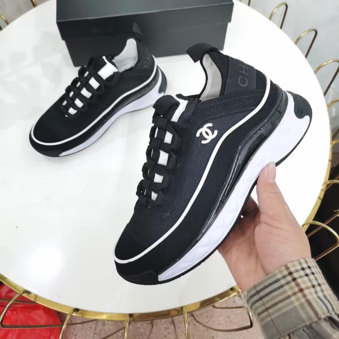 Ch**el Women’S Suede Sneaker Black G39072 Y55826 K4284
