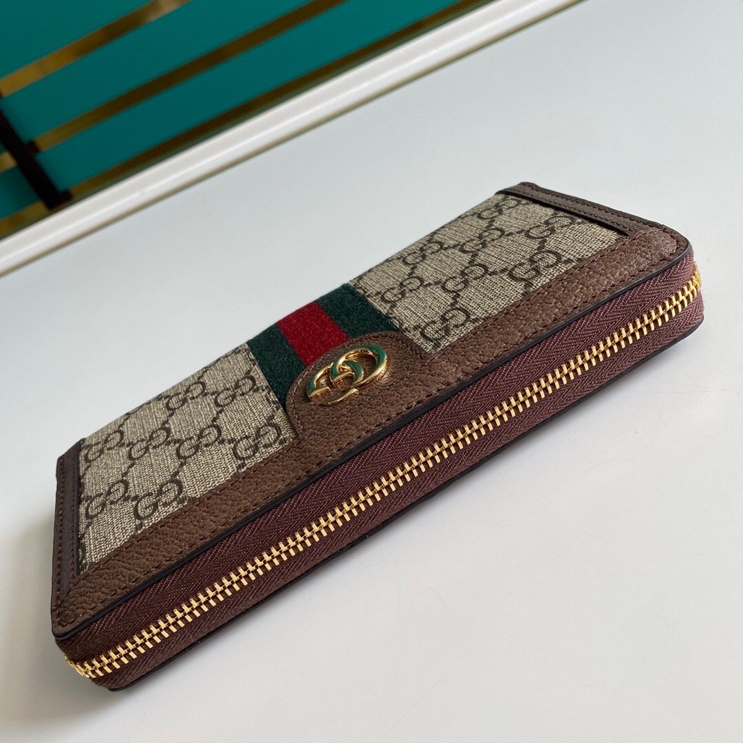 Gvc*1 Ophidia Zip Around Wallet 19.5Cm Brown 523154 96Iwg 8745