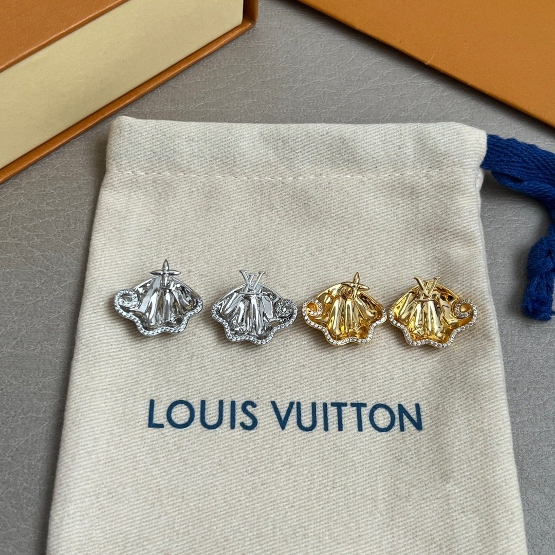 L0vis Vvtt0n Lv Aquatic Earrings Gold M01632