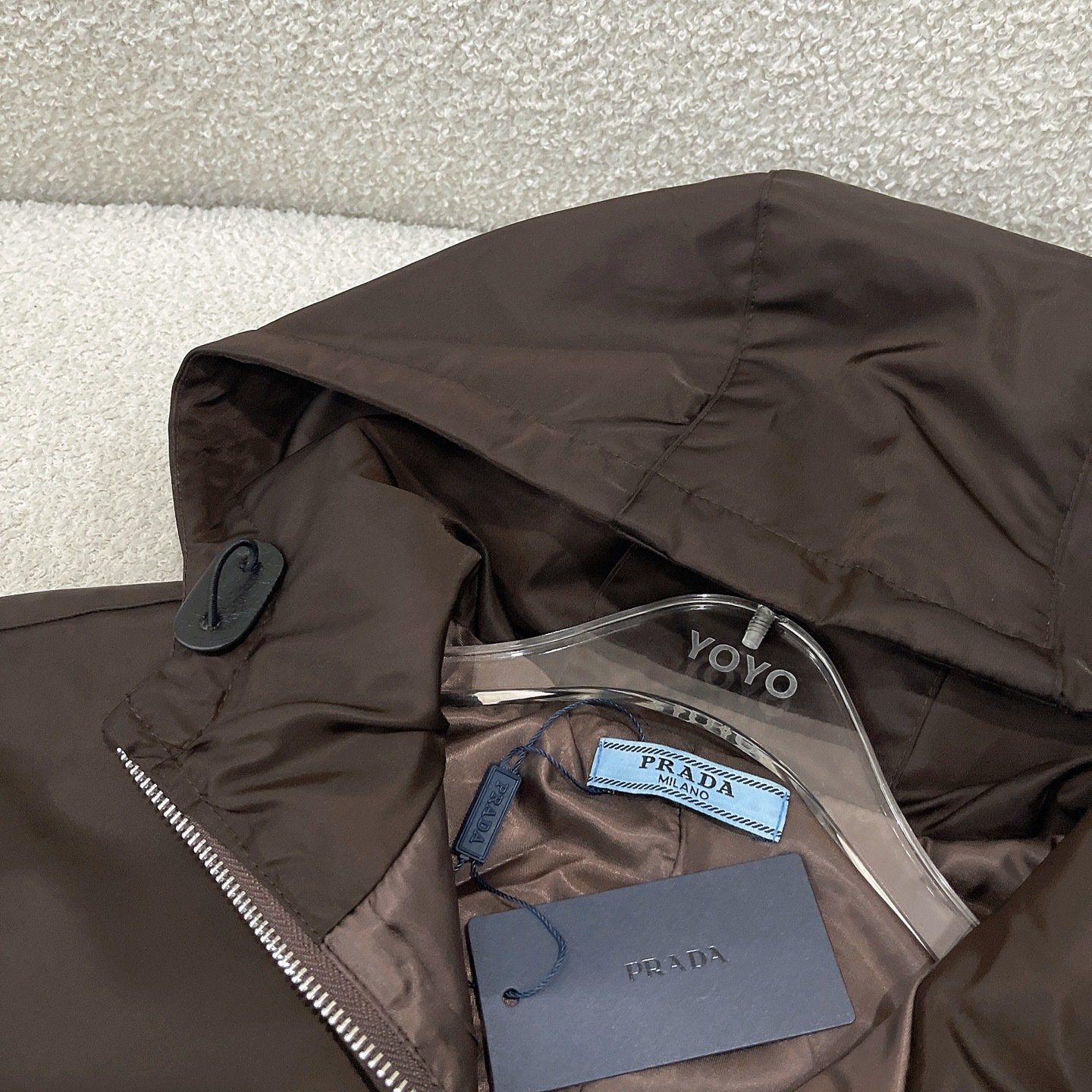 Pra*a Re Nylon Hooded Blouson Jacket Black Sgb685 1Wq8 F0002 S 211