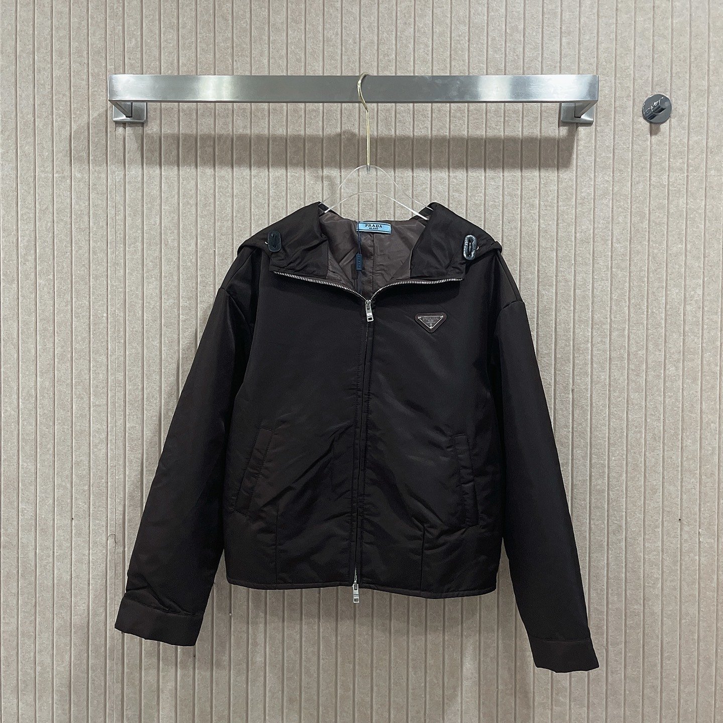 Pra*a Re Nylon Hooded Blouson Jacket Black Sgb685 1Wq8 F0002 S 211