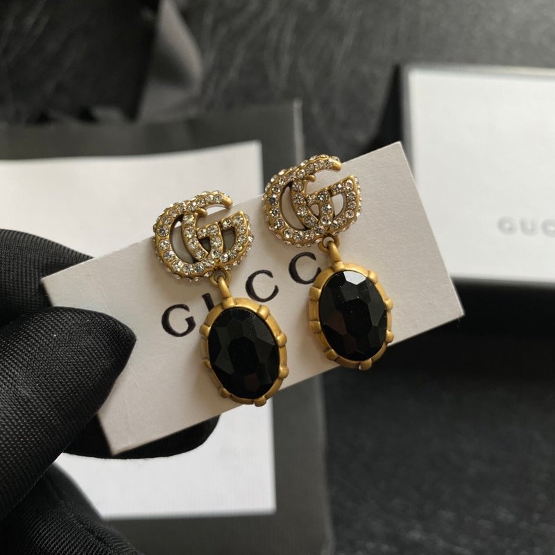 Gvc*1 Gg Black Earrings