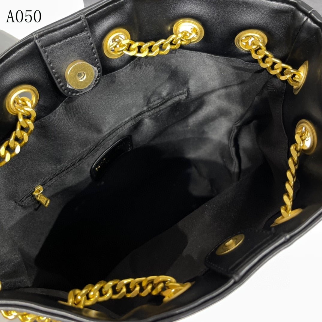 Sa1nt Lau*nt Joe Backpack In Black Gold 29Cm 6726091El071000