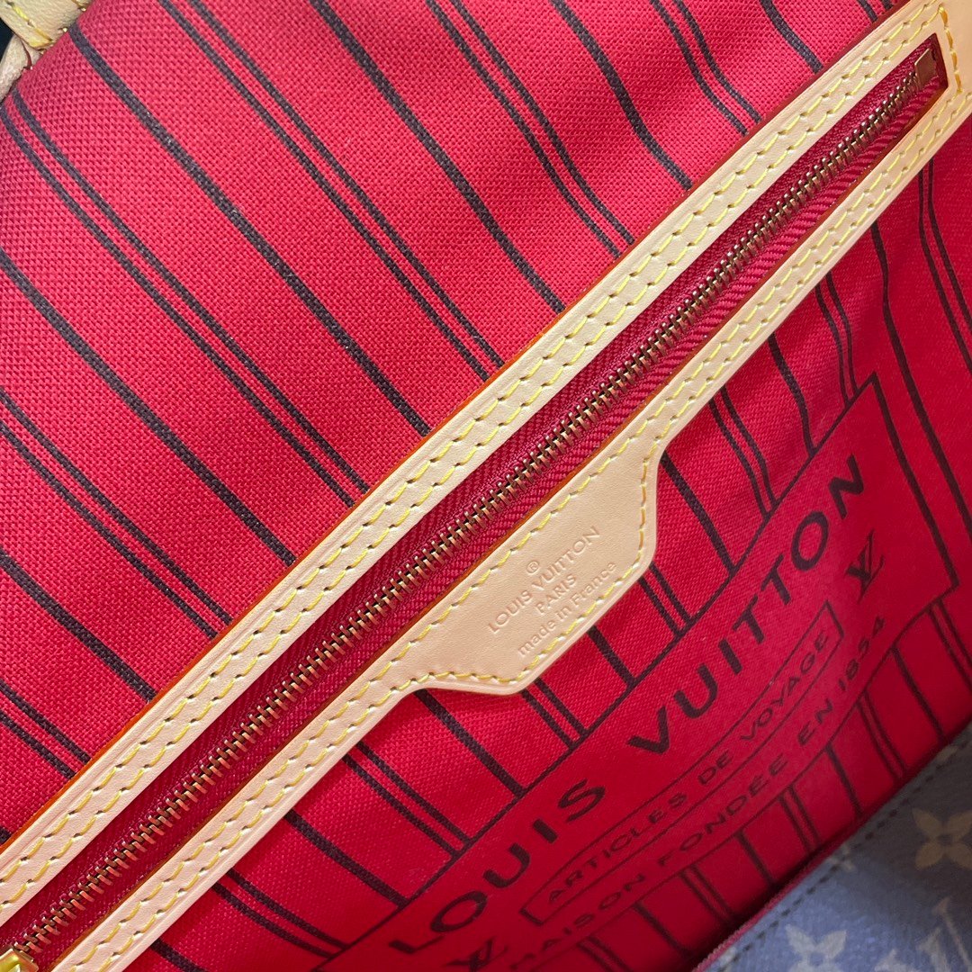 [S*per Vip 1:1] L0vis Vvtt0n Neverfull MM Monogram Canvas Cerise Red 31Cm M46987