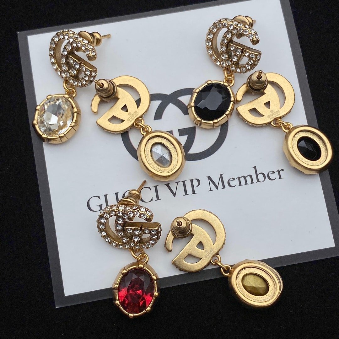 Gvc*1 Gg Crystal Drop Earrings