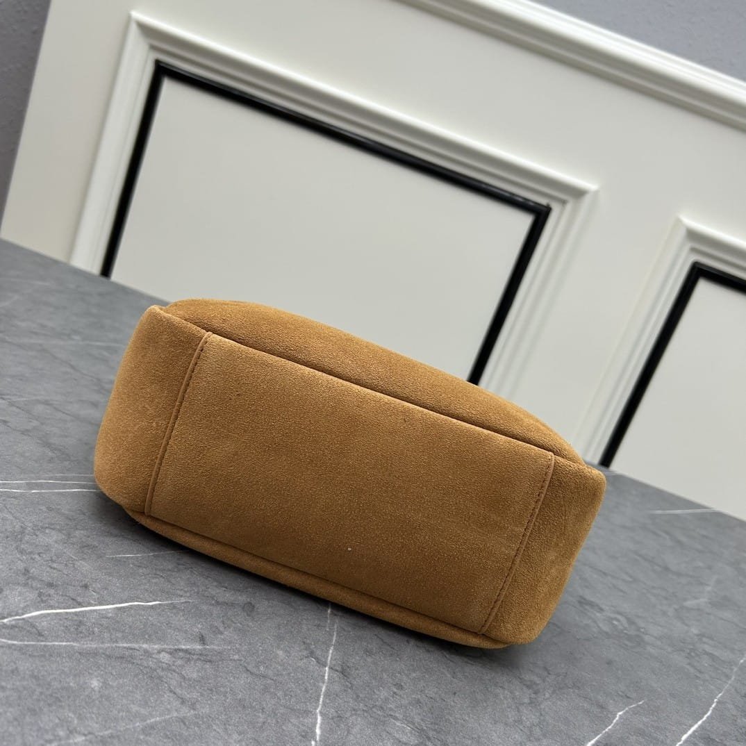 Sa1nt Lau*nt Le 5 À 7 S*pple Small In Suede Caramel Cognac 24Cm 8505331U80W2916