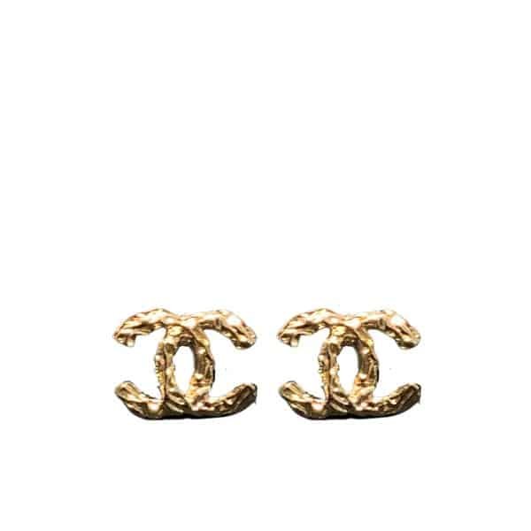 Ch**el Cc Earrings Gold