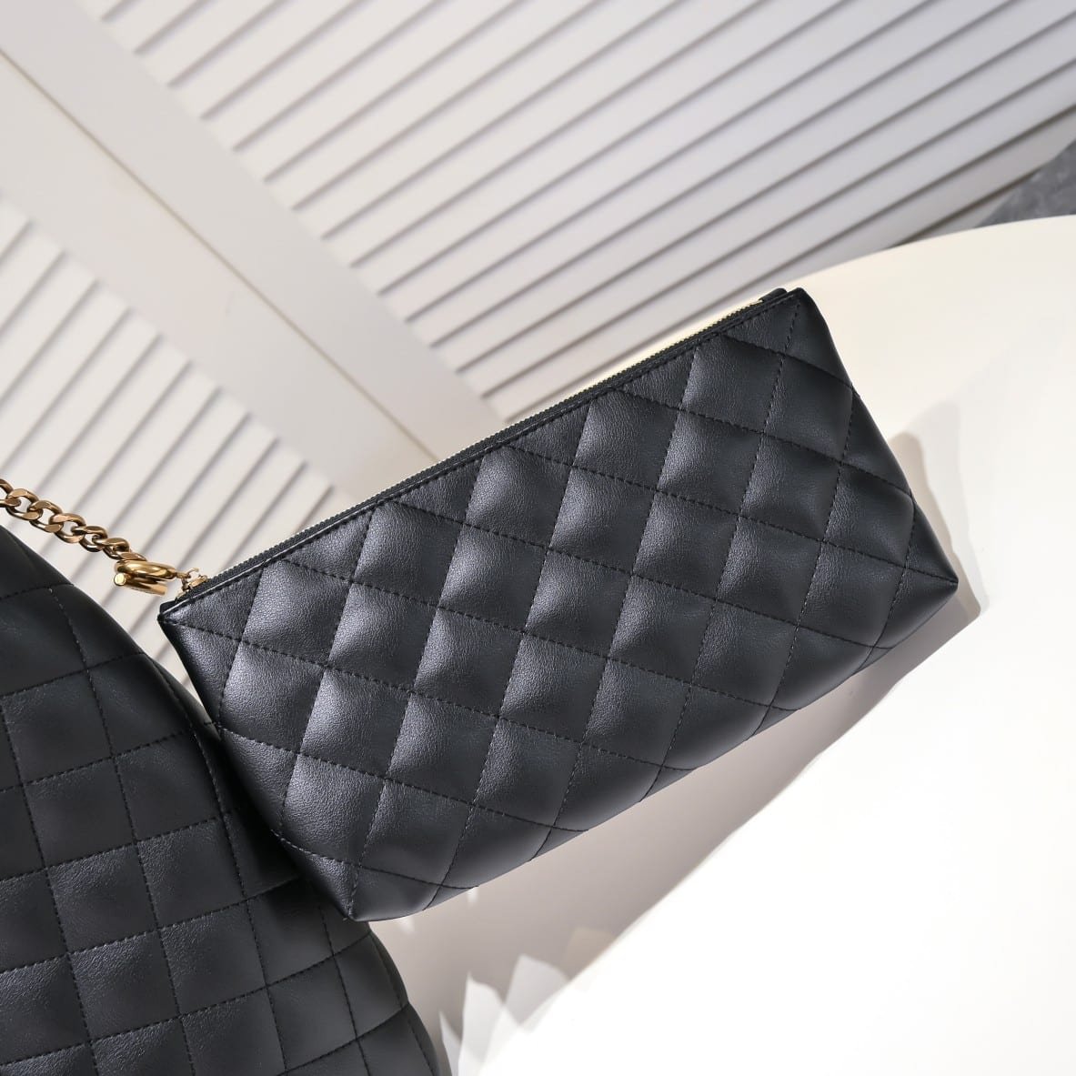 Sa1nt Lau*nt Icare Maxi Shopping Bag In Quilted Black 50Cm 698651Aaang1000