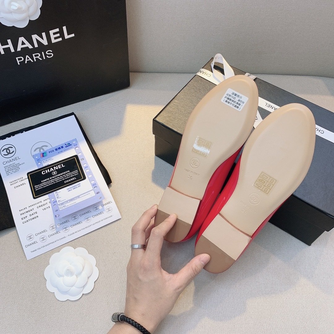 Ch**el Red Women’S Ballerinas