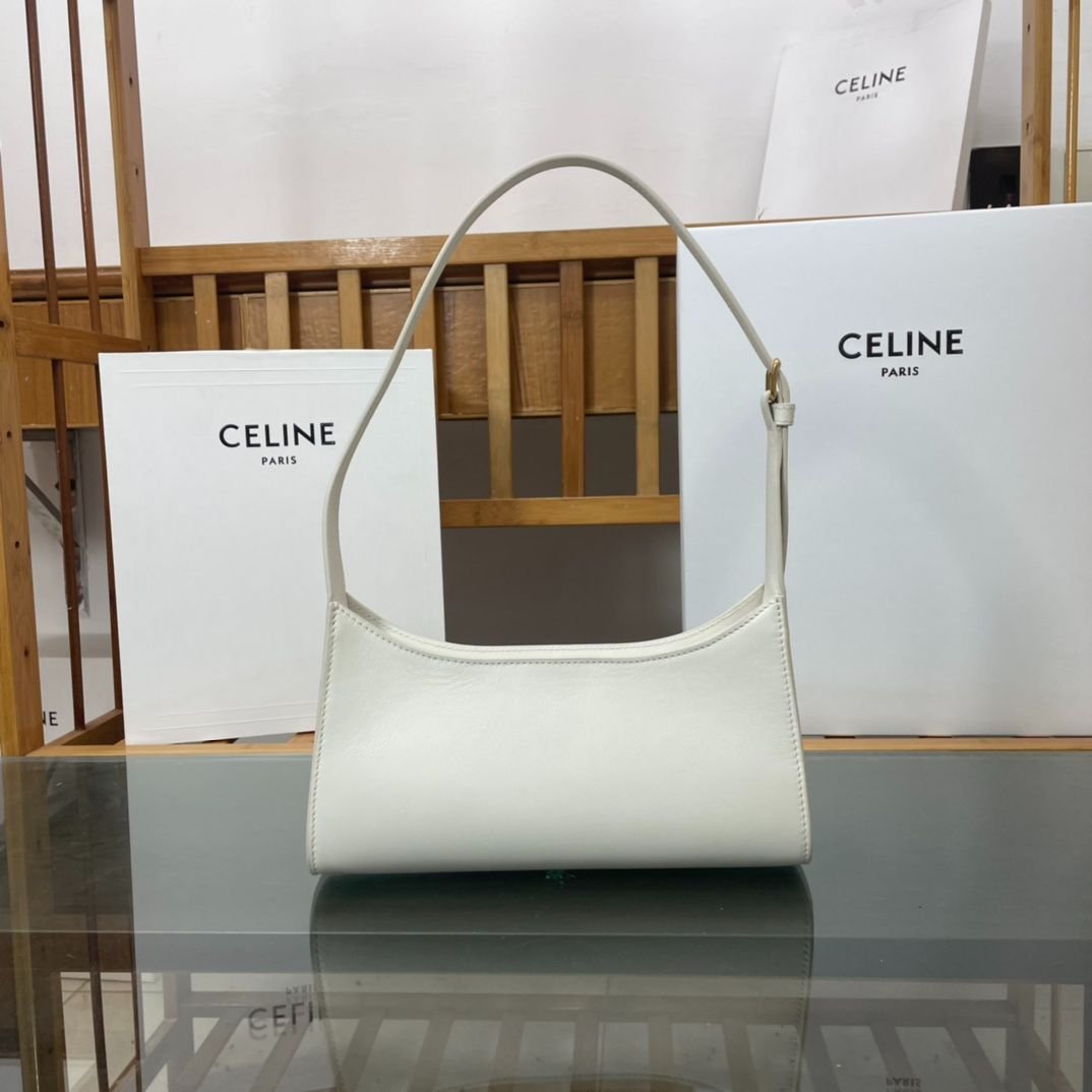 Ce1i*e Cuir Triomphe Bags In Smooth Calfskin White 198153