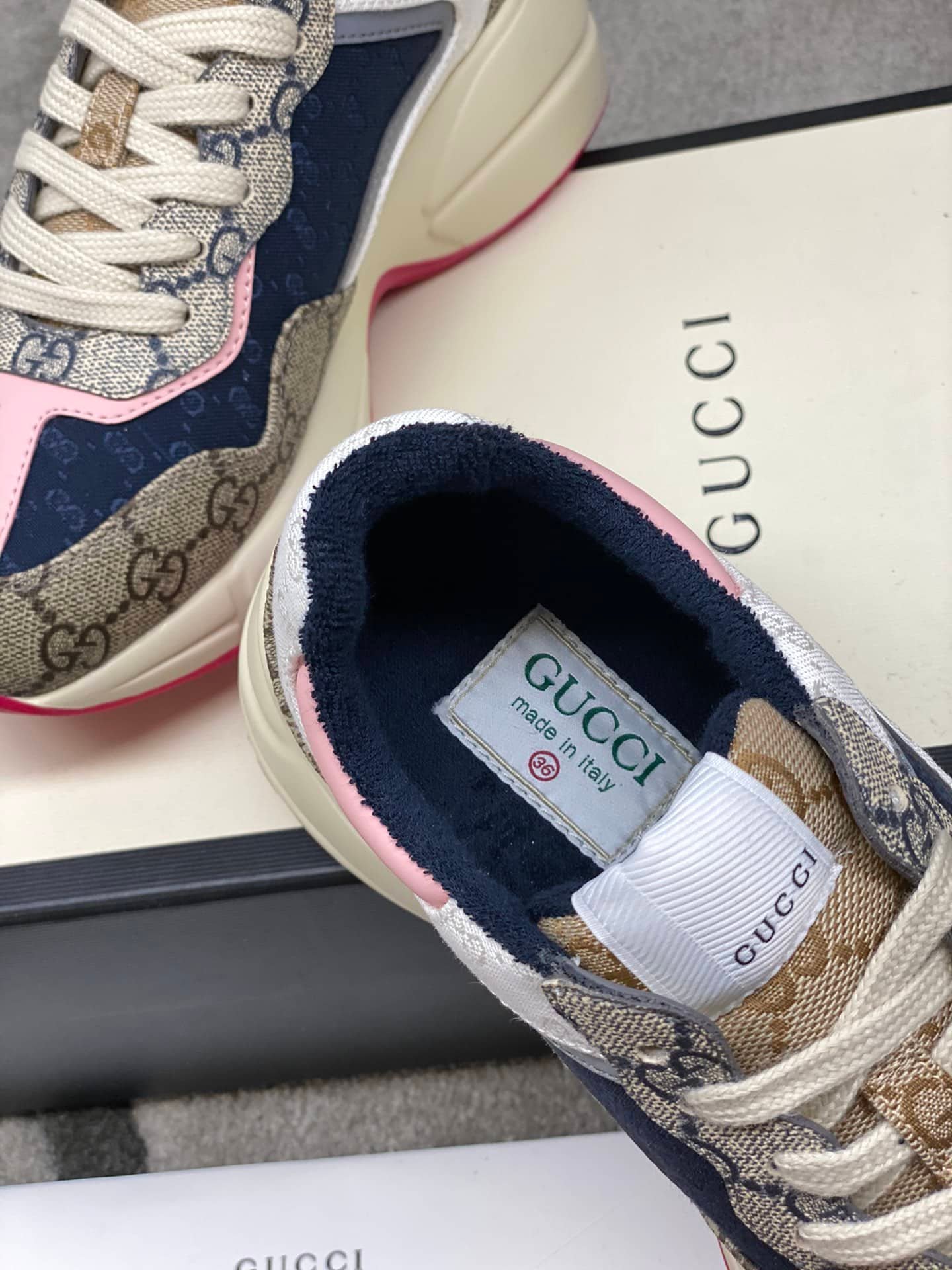 Gvc*1 Wmns Gg Rhyton Beige White Pink 620185 99Wf0 4371