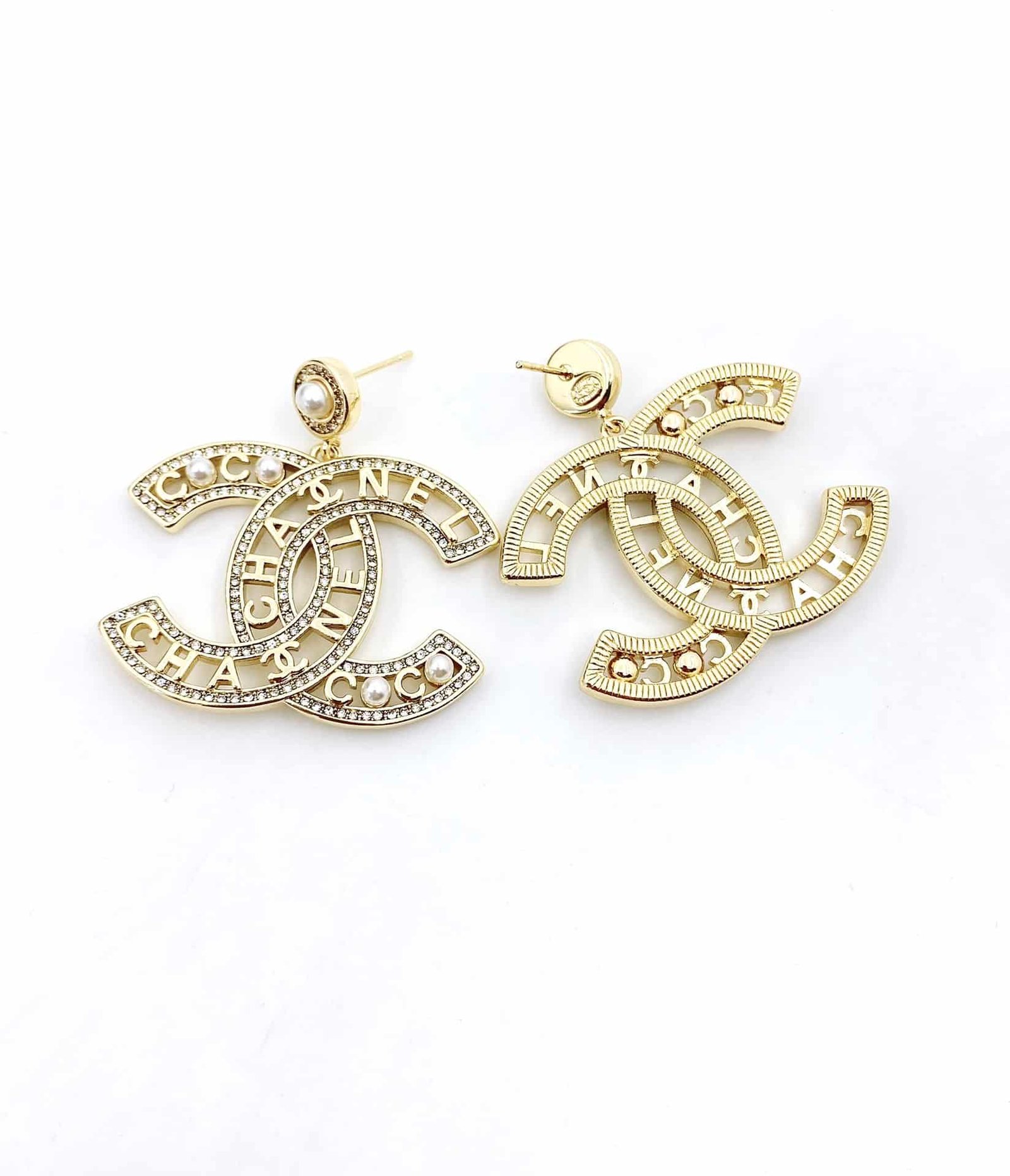 Ch**el Cc Gold Earrings