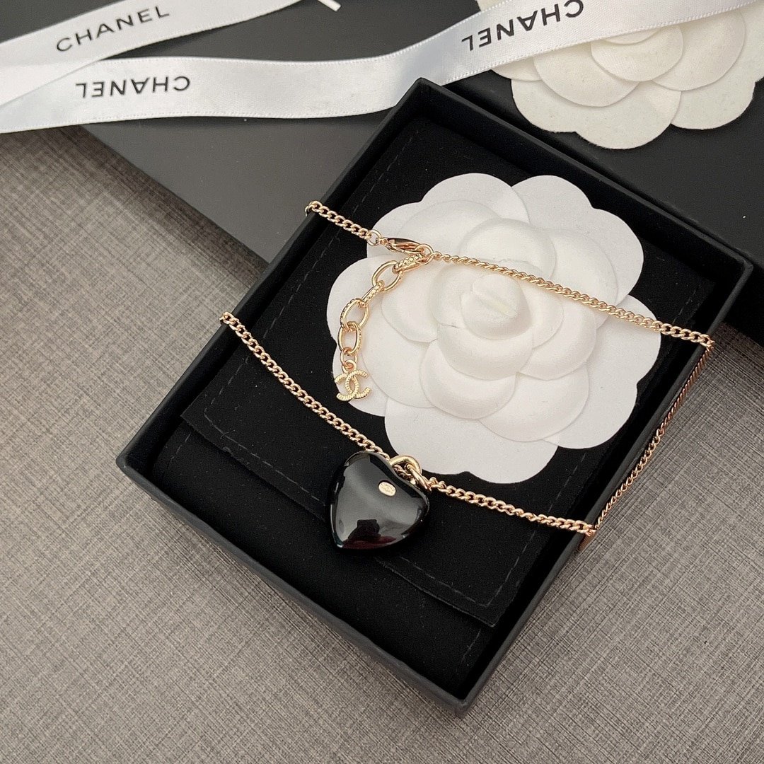 Ch**el And Gold Metal Necklace Ab9463 B09327 Nk812