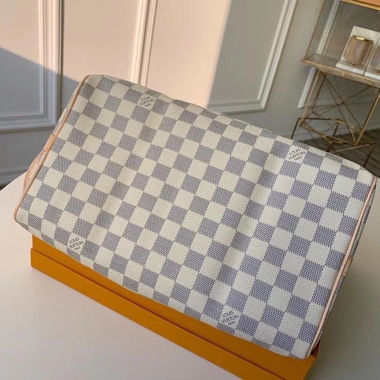 L0vis Vvtt0n Speedy Bandoulière 30 Damier Azur 30Cm N41373