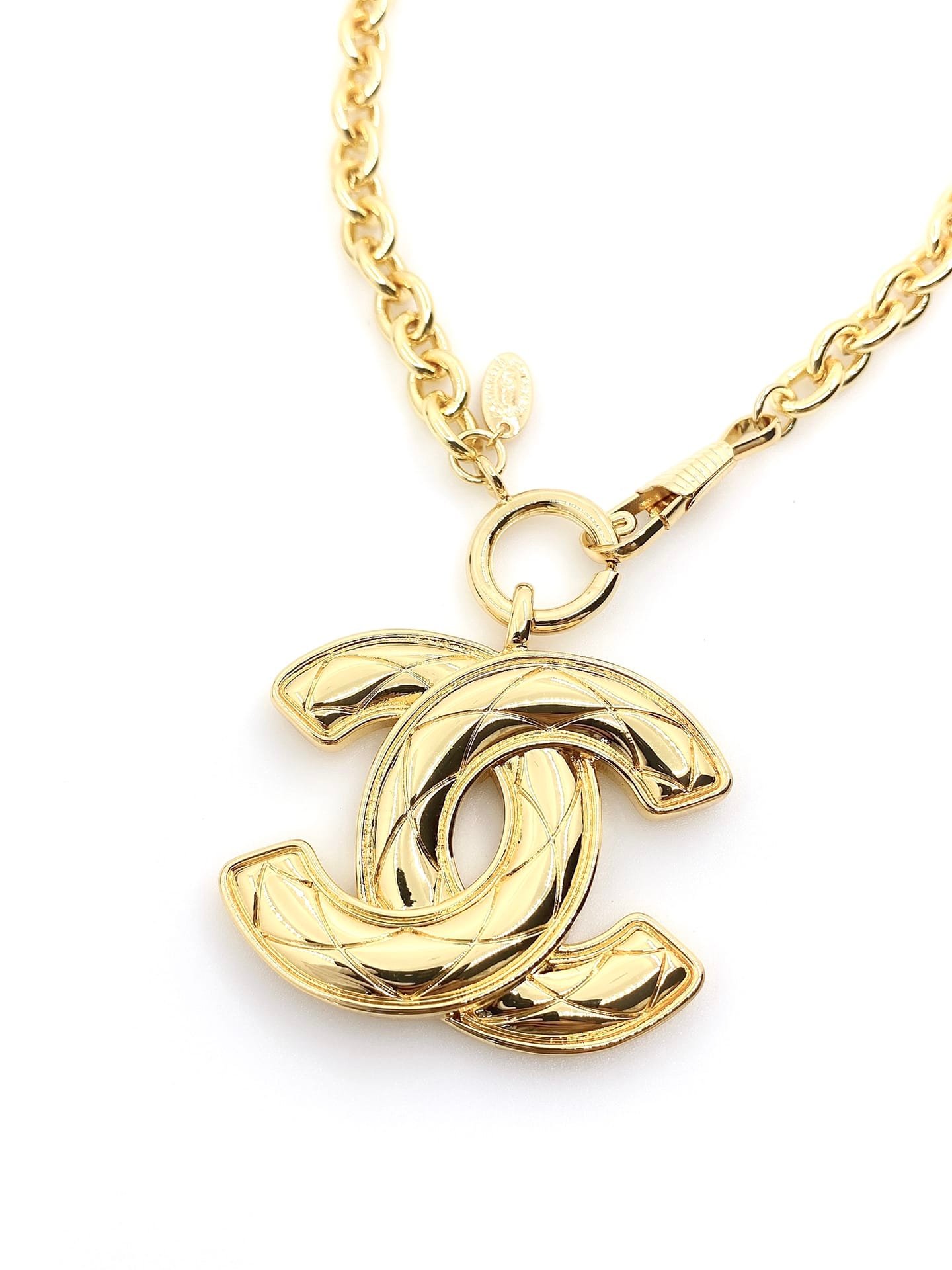 Ch**el Cc Gold Necklace