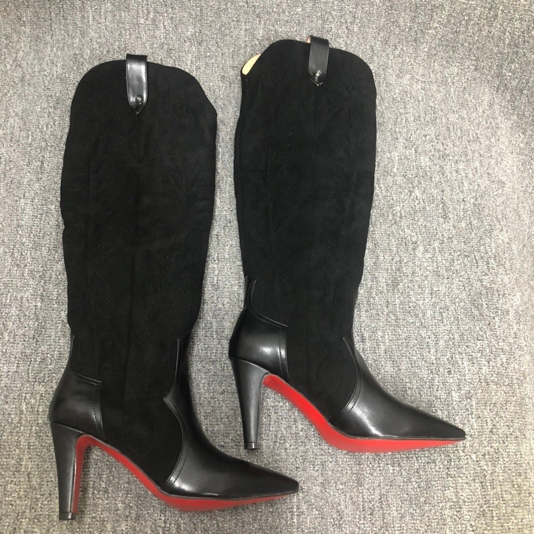 Chr1st1an Louboutin Santia Botta 85 Boots Black 3220701Bk01