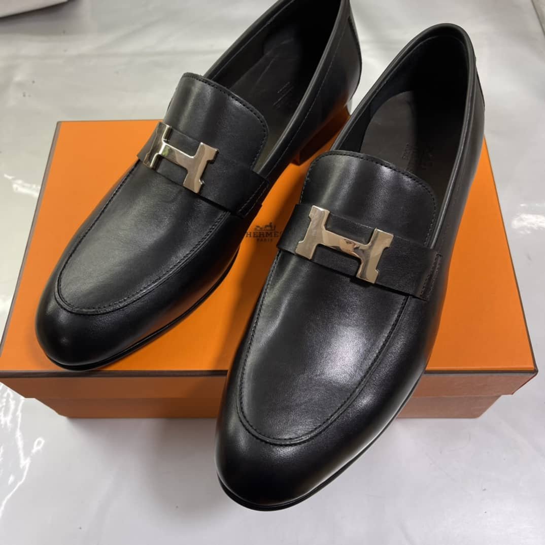 H**me5 Paris Loafer Black With Gold Metal H242900Za03430