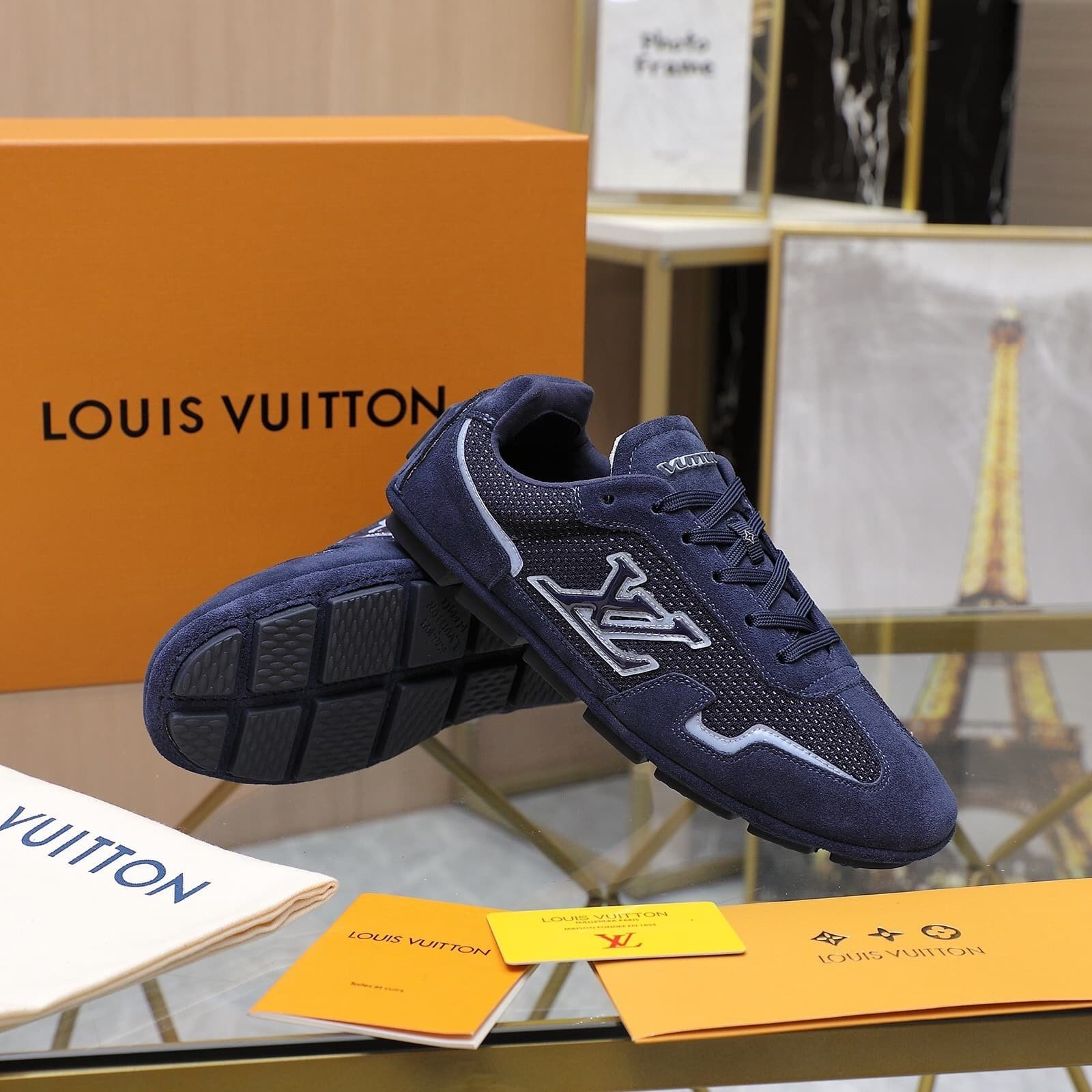 L0vis Vvtt0n Lv Rally Sneaker Navy Blue 1Ahu64