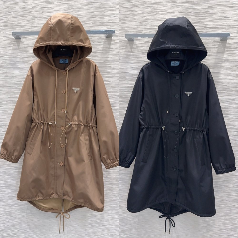 Pra*a Re Nylon Raincoat Black 29C285 1Wq8 F0002 S Ooo