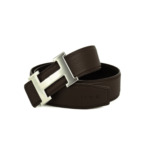 H**me5 Belt Togo Swift Silver Buckle Brown 38Mm