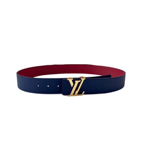 L0vis Vvtt0n Initiales Belt In Blue Gold Metal4Cm
