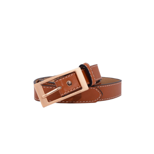 Ce1i*e Leather Belt Brown 1.8Cm