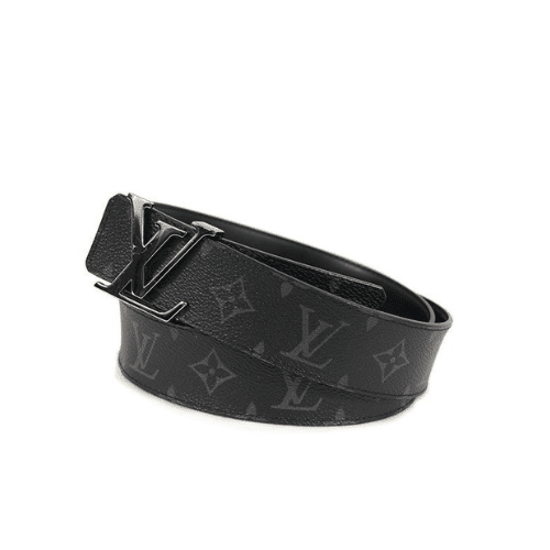 L0vis Vvtt0n Lv Initiales Reversible Belt Monogram Eclipse Silver Metal 4Cm