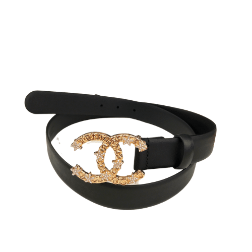Ch**el Belt Double C Pearls 28Mm