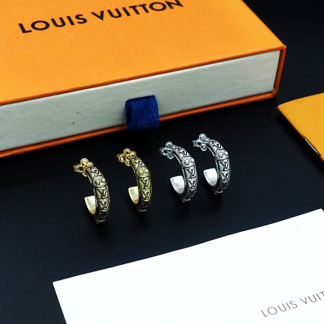 L0vis Vvtt0n Lv Lozine Hoop Earrings Gold
