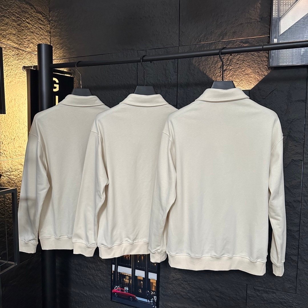 Miu Miu Garment Dyed Cotton Fleece Blouson Jacket Cream Mjl009 14Ru F0K74 S Ooo