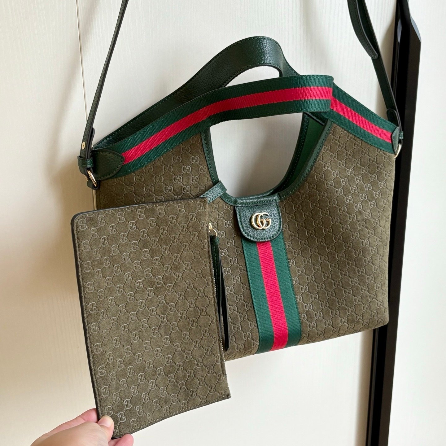 Gvc*1 Giglio Small Tote Bag Dark Green 25Cm