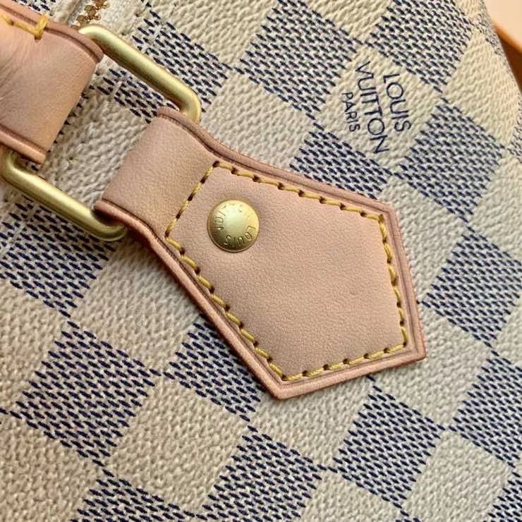 L0vis Vvtt0n Speedy Bandoulière 30 Damier Azur 30Cm N41373
