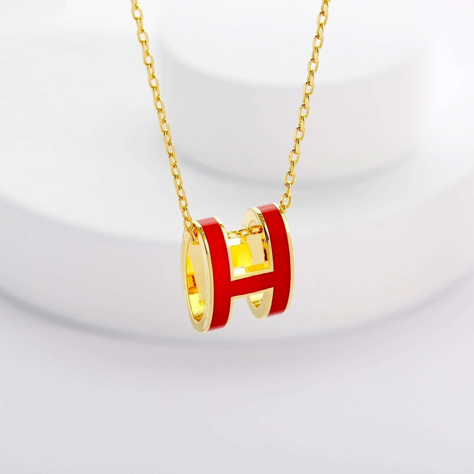 H**me5 Mini Pop H Pendant Red And Gold H147992F 12