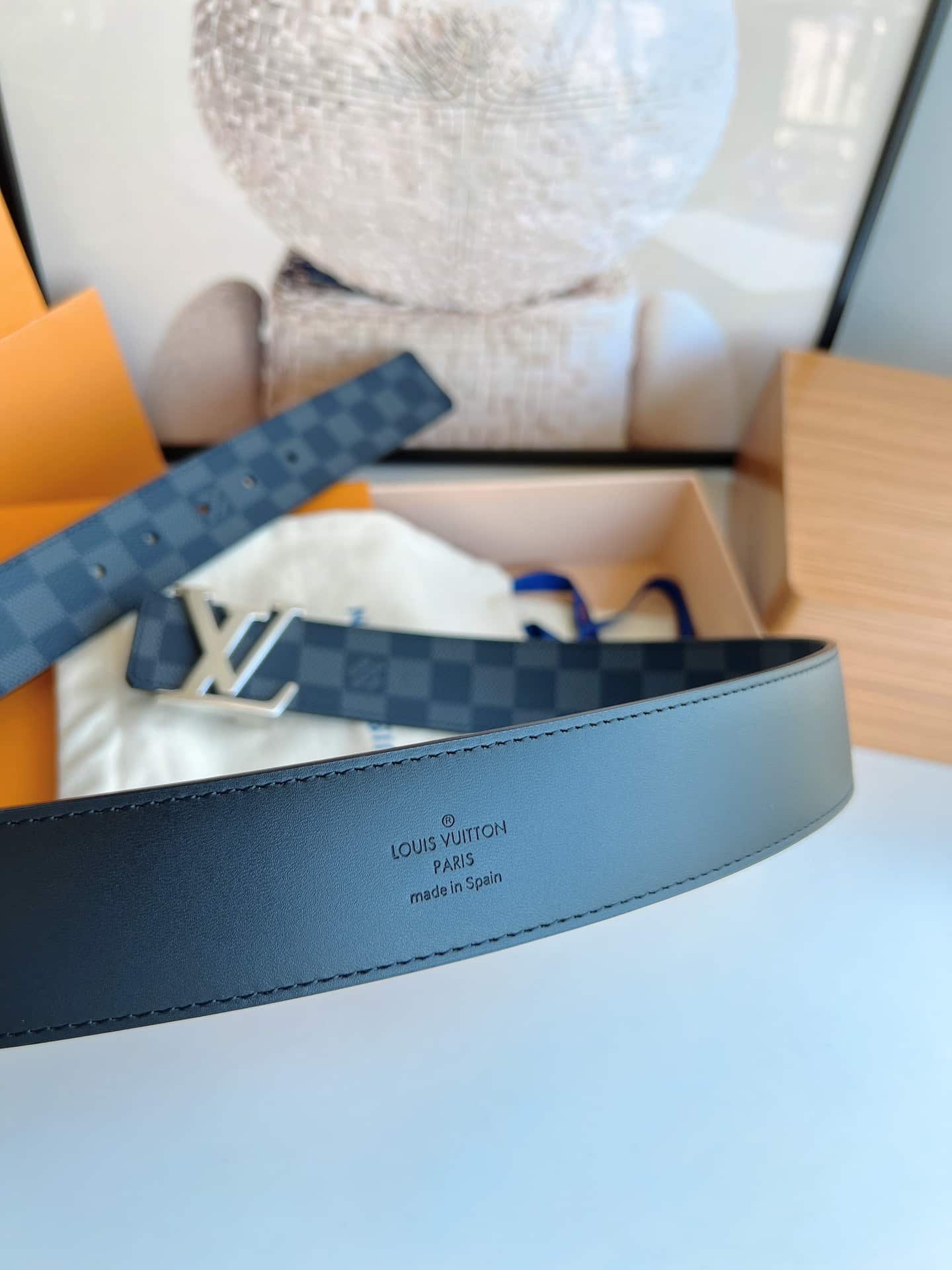 L0vis Vvtt0n Lv Initiales Reversible Belt Navy 40Cm