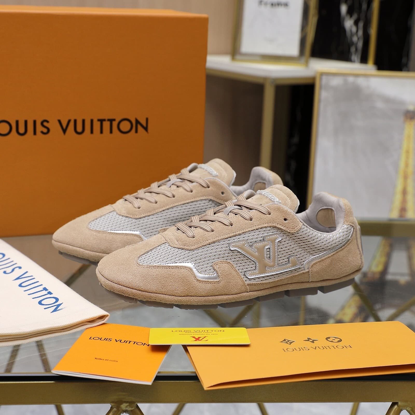 L0vis Vvtt0n Lv Rally Sneaker Beige 1Ahu04