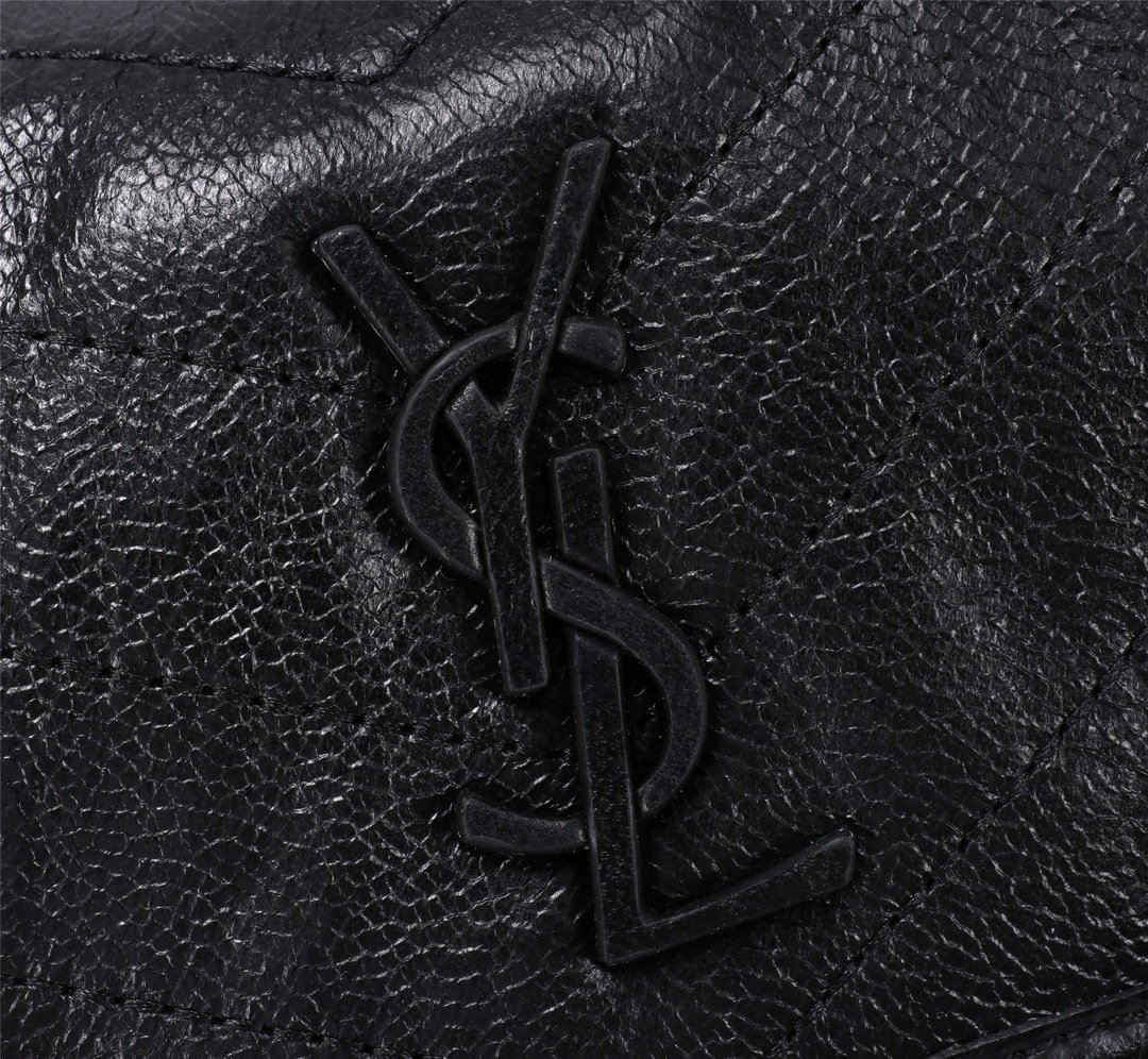 Sa1nt Lau*nt Niki Baby In Vintage Leather Black 21Cm 6331600En041000