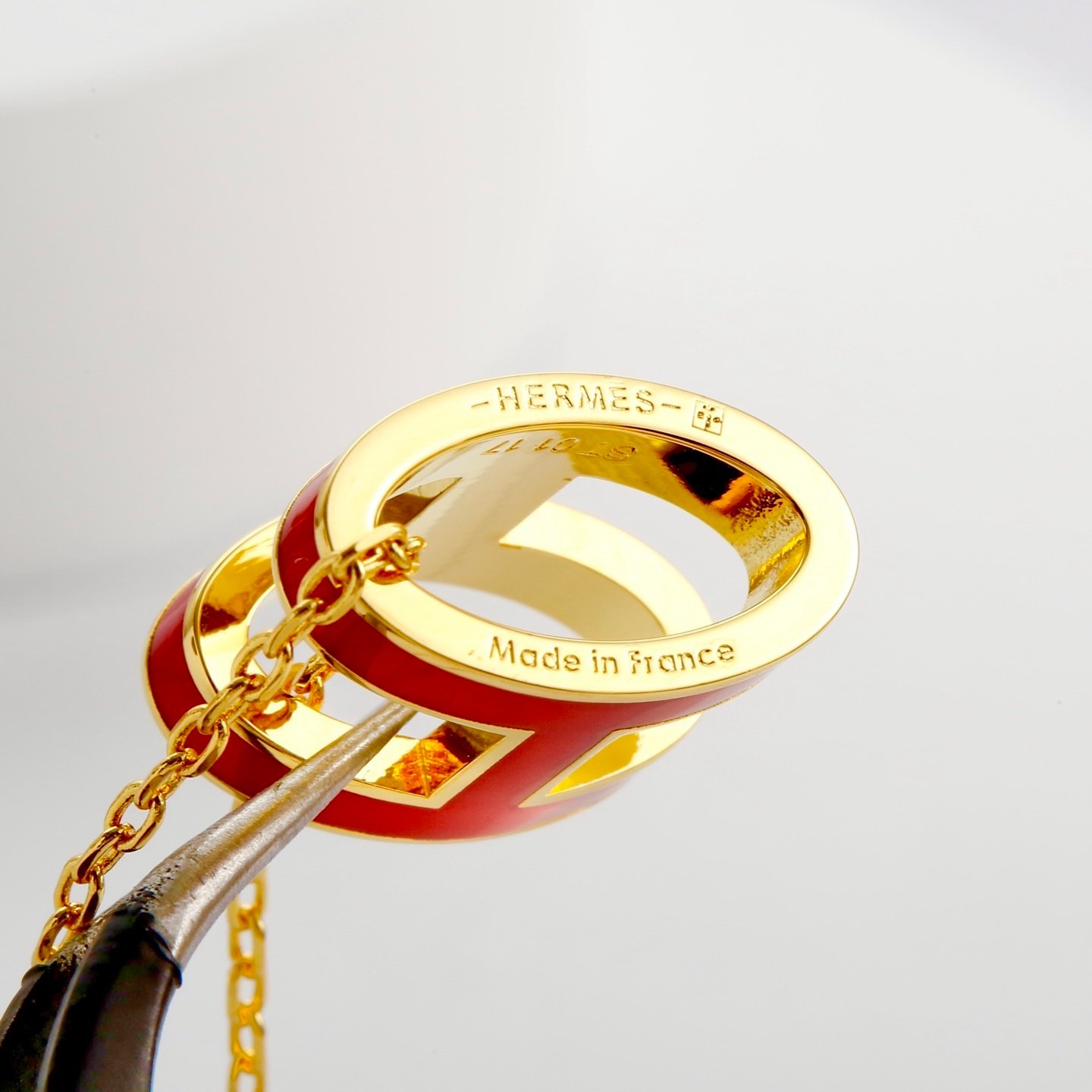 H**me5 Mini Pop H Pendant Red And Gold H147992F 12