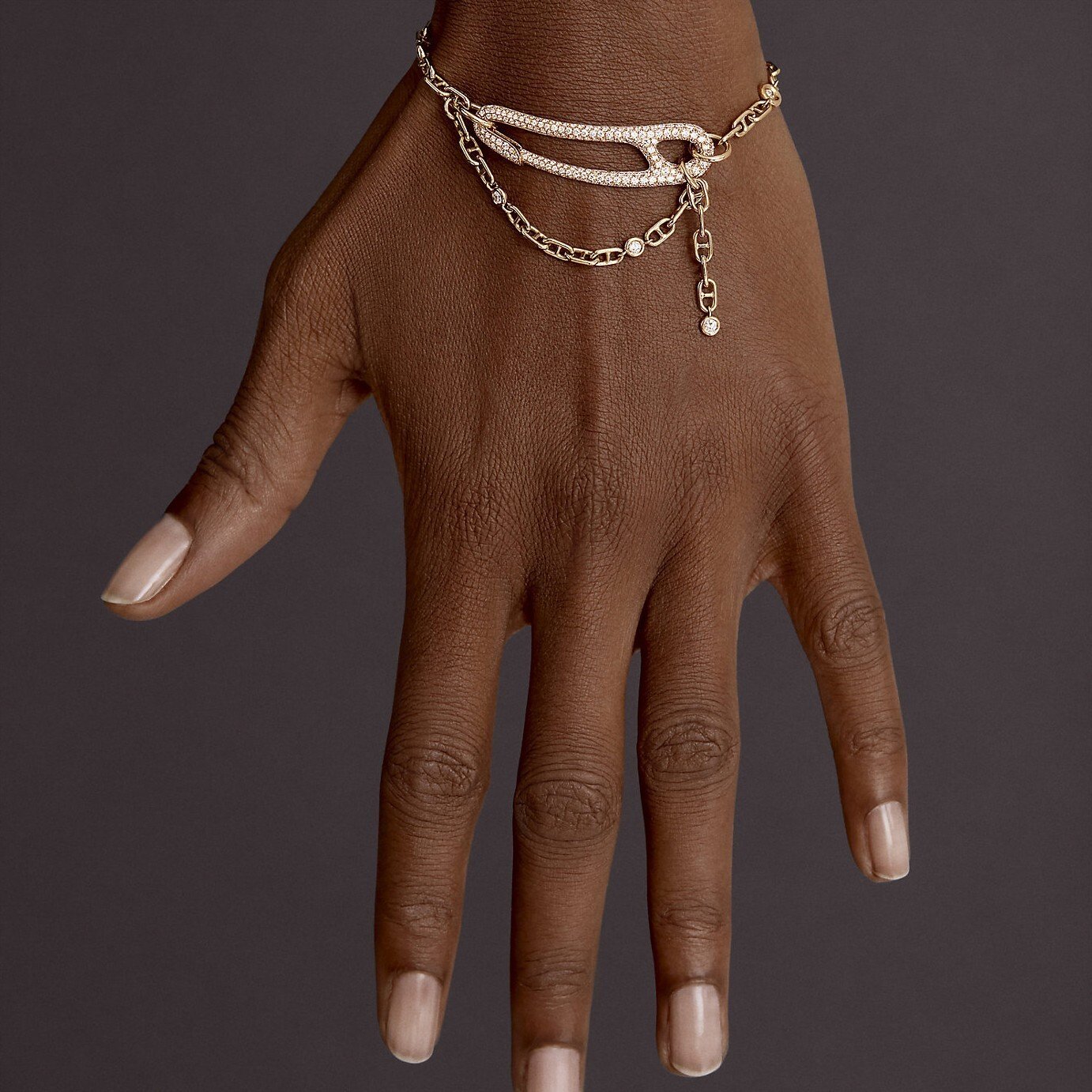 H**me5 Chaine Dancre Punk Bracelet Gold H217431B 00Sh