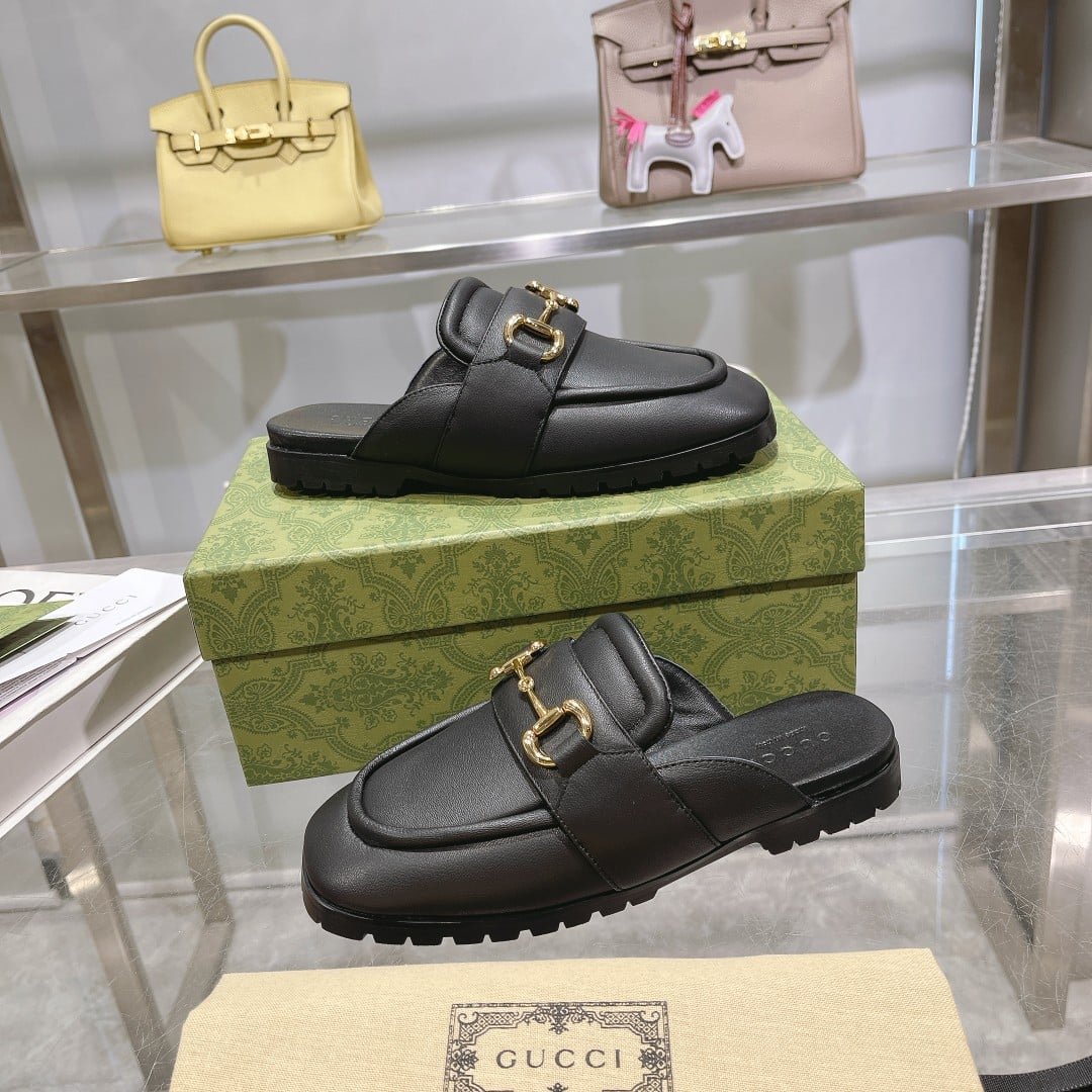 Gvc*1 Women’S Mule With Horsebit Black 771096 Aacai 1000