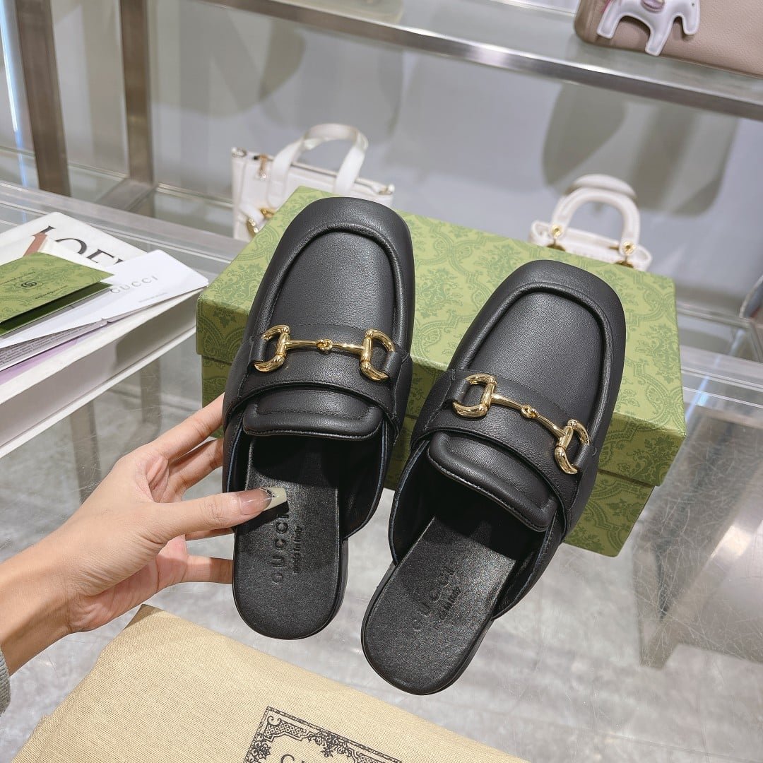 Gvc*1 Women’S Mule With Horsebit Black 771096 Aacai 1000