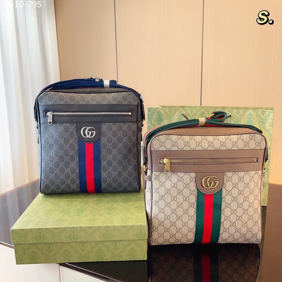Gvc*1 Ophidia Gg Bag Black 28Cm