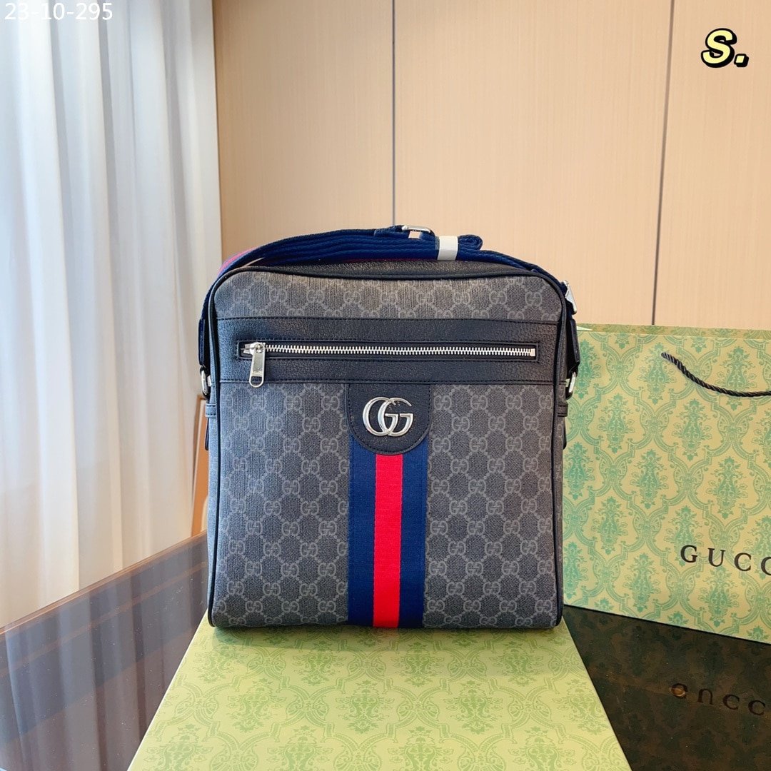 Gvc*1 Ophidia Gg Bag Black 28Cm
