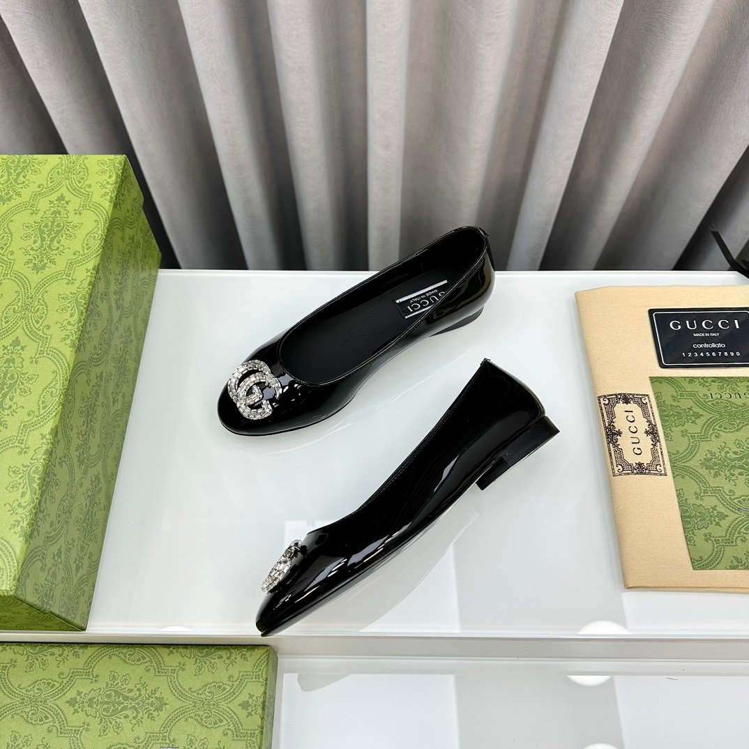 Gvc*1 Crystal Gg Women’S Ballet Flat Black