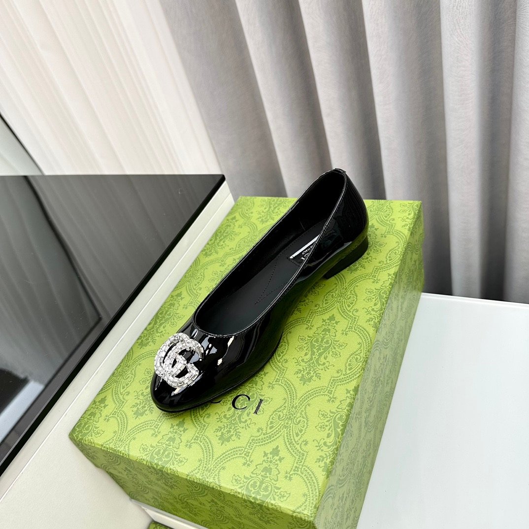 Gvc*1 Crystal Gg Women’S Ballet Flat Black